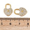 304 Stainless Steel Micro Pave Cubic Zirconia Pendants STAS-A132-05B-G-3