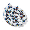 Printing Glass Beads for Necklaces Bracelets Making GLAA-B020-02A-09-3