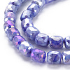 Opaque Baking Paint Glass Beads Strands EGLA-N006-008-B02-3