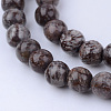 Natural Snowflake Obsidian Beads Strands X-G-Q462-6mm-37-1