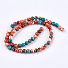 Synthetic Fossil Beads Strands G-L028-6mm-05-2