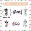 20Pcs 2 Colors UV Plating Alloy Enamel Pendants ENAM-SC0003-98-2