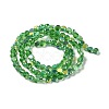 Transparent Electroplate Glass Beads Strands GLAA-Q099-I01-03-2