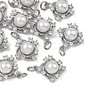 SHEGRACE Brass Pave Clear Cubic Zirconia Charms XGRQ4D909-663P-1