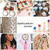 90pcs 3 Style Wood Beads WOOD-PH0009-45-6
