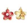 304 Stainless Steel Enamel Pendants STAS-K256-11G-04-1