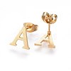 304 Stainless Steel Pendants and Stud Earrings Jewelry Sets SJEW-P099-01G-4