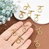 SHEGRACE Brass Toggle Clasps XGR0123G-157G-5