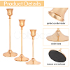 2 Sets Iron Candle Holders AJEW-GL0002-92-4