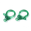 Transparent Acrylic Lobster Claw Clasps TACR-T023-01C-3