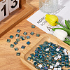 200Pcs Rainbow Color Glass Mosaic Tiles GLAA-SP0001-15-4