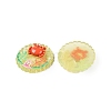 Ocean Theme Flat Round Resin Cabochons CRES-T025-02I-2