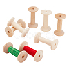 Wood Thread Bobbins TOOL-WH0155-140-1