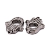 Tibetan Style Alloy Bead Frames X-TIBEB-A123963-B-LF-2