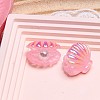 UV Plating Ocaen Theme Transparent Resin Cabochons CRES-D306-01B-03-1