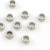 Tarnish Resistant 201 Stainless Steel Ring Spacer Beads STAS-R064-42-1