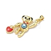 Brass Pendants KK-D235-14G-2