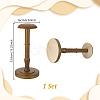 Rubber Wood Dome Shaped Stem Hat Rack ODIS-WH0025-254B-2