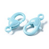 Opaque Acrylic Lobster Claw Clasps X-SACR-T358-06-5