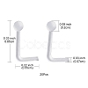 Acrylic L-Shaped Nose Ring AJEW-YW0001-06A-3
