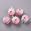 Baking Paint Brass Bell Pendants X-KKB-S002-009-1