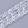 Transparent Glass Beads Strands GLAA-T009-004H-1