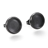 304 Stainless Steel Stud Earring Settings STAS-I162-02C-B-1