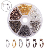 Brass Clip-on Earring Converters Findings KK-YW0001-10-1