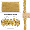 15 Yards Metallic Lace Trims OCOR-GF0003-23B-2