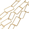 Ion Plating(IP) 304 Stainless Steel Rectangle Link Chains CHS-Q006-01G-1