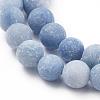 Dyed & Heated Natural Blue Aventurine Round Bead Strands G-M248-6mm-01B-3