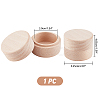 Round Wooden Storage Boxes Ring Box CON-WH0079-88-4