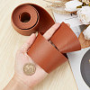 2M Flat Double Face Lychee Pattern Imitation Leather Band LC-WH0010-01C-04-3