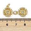 Brass Micro Pave Cubic Zirconia Pendants KK-I358-063G-C-3