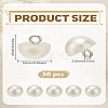 50Pcs 1-Hole Plastic Buttons BUTT-LP0001-13A-2