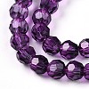 Baking Paint Transparent Glass Beads Strands DGLA-A035-T6mm-A09-4
