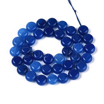 Dyed Natural White Jade Beads Strands G-T143-16I-1