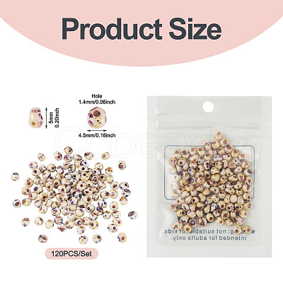 Picasso Glass Seed Beads SEED-TADJ0001-05K-1
