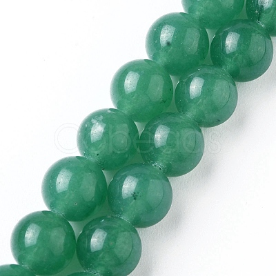 1 Strand Natural Green Aventurine Beads Strands G-YW0001-35B-1