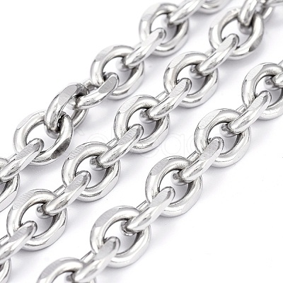 Tarnish Resistant 304 Stainless Steel Cable Chains CHS-P007-27P-05-1