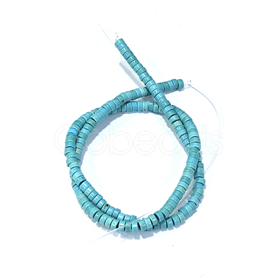 Synthetic Turquoise Beads Strands TURQ-G110-4x2mm-09-1