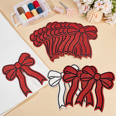 14Pcs Polyester Iron on/Sew On Patches PATC-FG0003-06B-1