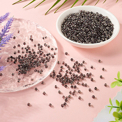 100G Transparent Inside Colours Glass Seed Beads SEED-TA0001-43-1