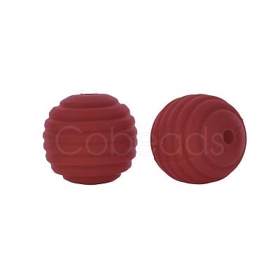 Thread Honeycomb Silicone Beads SI-JX0024A-40-1