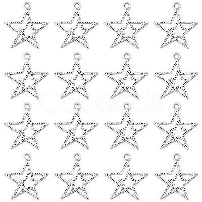 100Pcs Tibetan Style Alloy Pendants FIND-SC0006-78-1