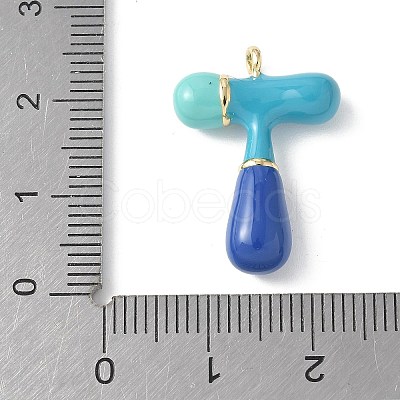 Brass Enamel Pendants X-KK-E093-03G-T-01-1