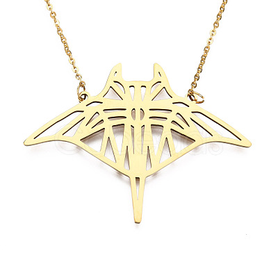201 Stainless Steel Pendant Necklaces NJEW-T009-JN071-2-40-1