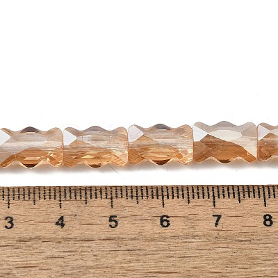 Electroplate Glass Beads Strands EGLA-L045-F-PL04-1
