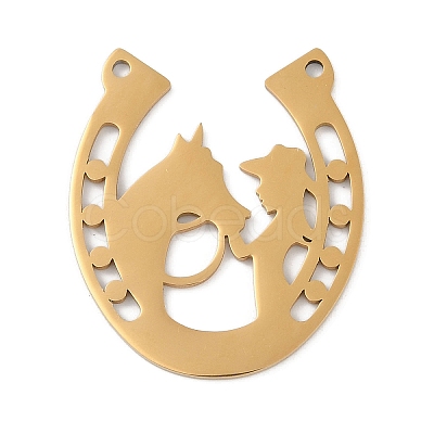 304 Stainless Steel Pendants STAS-L279-025G-1