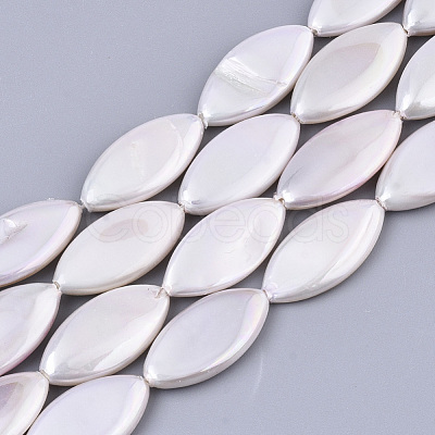 Shell Pearl Beads Strands SSHEL-R046-05A-1